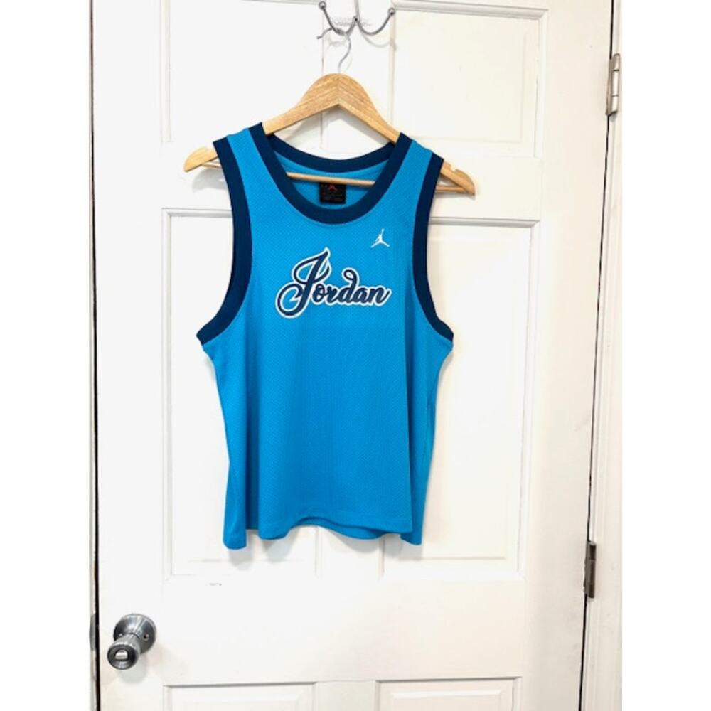 Air Jordan‎ Basketball Jersey Womens Sz M Blue Tank Top #23 Mesh Athleisure NWT - Picture 2 of 12